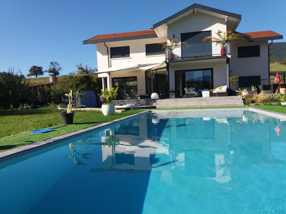 Chambres, cuisine, piscine, spa, billards, airhockey, nature Fillinges Extérieur photo